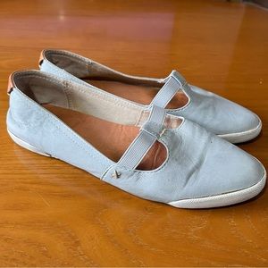 Frye Melanie T-Strap Slip-on Flats